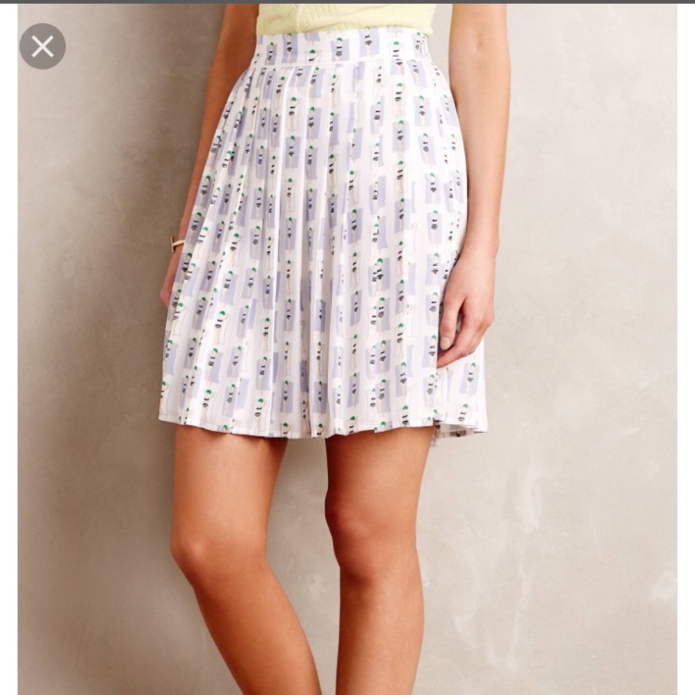Anthropologie - Pleated skirt